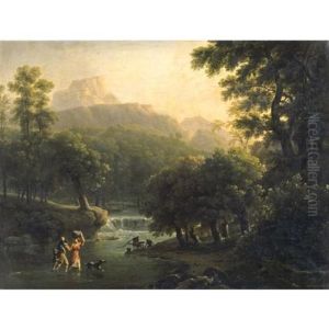 Landscape With Figures Crossing A River Landscape With Figures Crossing A River