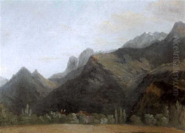 Mountainous Wooded Landscape - view 1