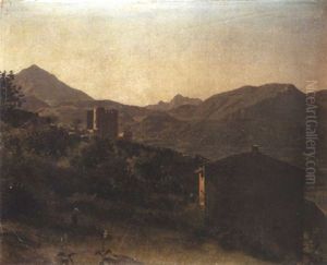 Paysage Montagneux by Jean Joseph Xavier Bidault