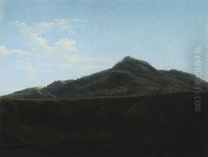 A View Of Monte Cavo From Lake Albano
