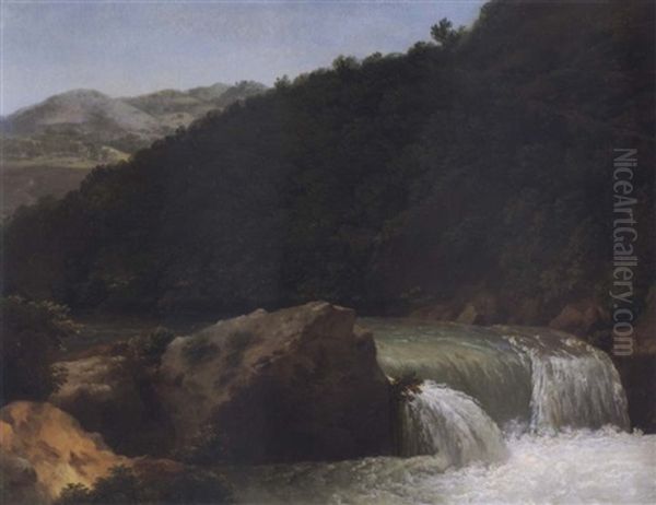 View Of A Cascade On The River Isere Near Allevard - view 1