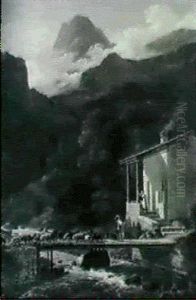 Alpine Shepherd by Jean Joseph Xavier Bidault