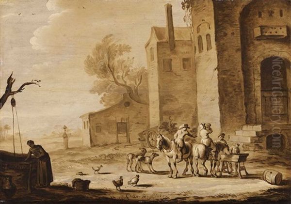 Horsemen In A Southern Landscape - view 1