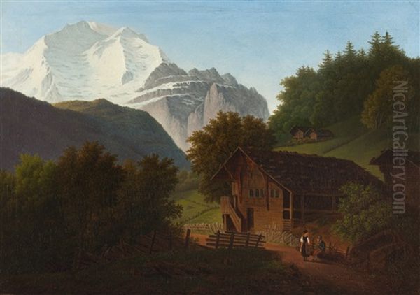 Blick Auf Das Jungfraumassiv - view 1