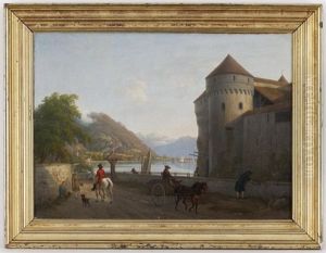 Le Chateau De Chillon by Johann Jakob Biedermann