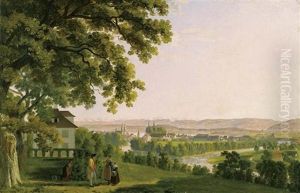Ansicht Vom Beckenhof Auf Die Stadt Zurich