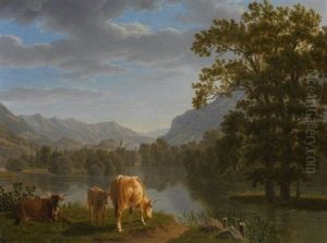 Aare Bei Interlaken, Im Hintergrund Die Brienzer Rothornkette