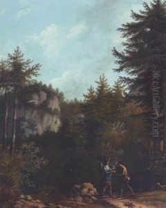 L'attaque Du Colporteur by Johann Jakob Biedermann