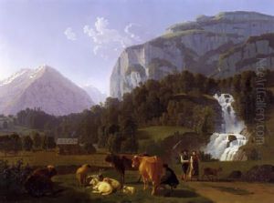 Balm Bei Meiringen Mit Dem Reichenbachfall