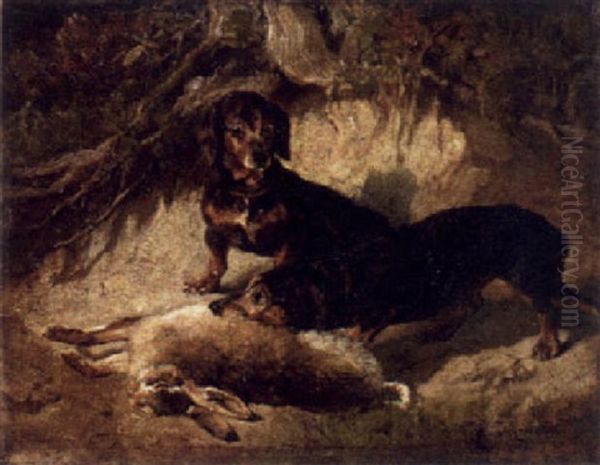 Two Dachshunds - view 1