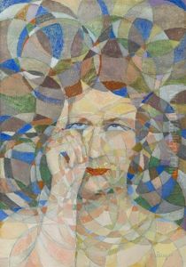 Spherical Portrait ("le Mystere De La Pensee") by Boleslas Biegas