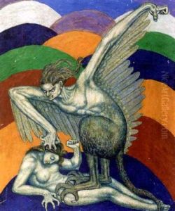 Vampire Sous Forme De Cauchemar by Boleslas Biegas