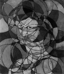 Visage Aux Spheres by Boleslas Biegas