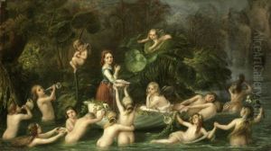 Marie Unter Den Elfen (after Einer Komposition Eduard Steinbrucks) by Karl August Bielchowski
