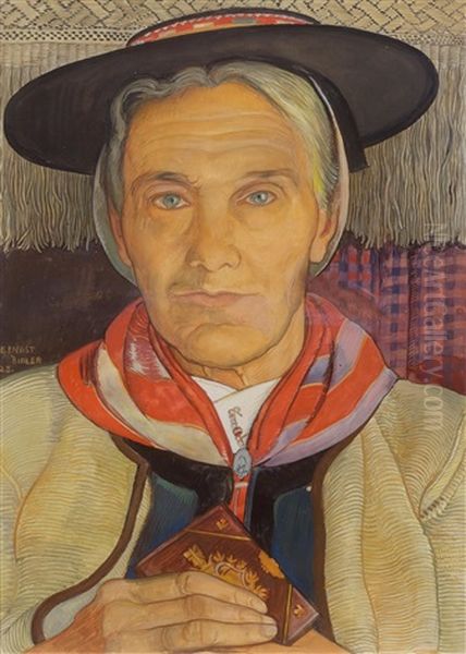 Valais Woman With Prayer Book - view 1