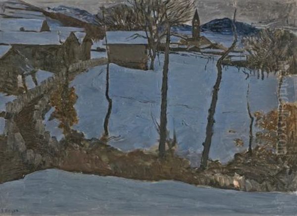 St-germain En Hiver Au Crepuscule (st-germain In Winter At Dawn) - view 1