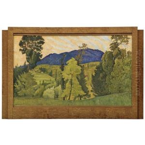 Paysage Valaisan (landscape In The Valais) by Ernest Bieler