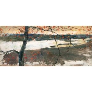 Paysage Fluvial Automnal (autumn Landscape With River) by Ernest Bieler