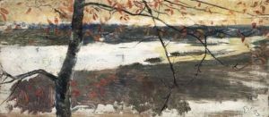 Paysage Fluvial Automnal Paysage Fluvial Automnal