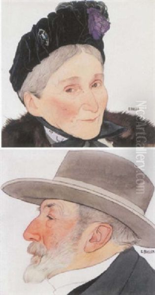 Portrait De La Mere D'ernest Bieler - view 1