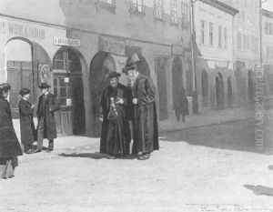 A Jewish Quarter In Poland by Kazim Bienkowski