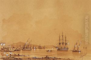 Bateaux Au Mouillage by Ivan Konstantinovich Aivazovsky