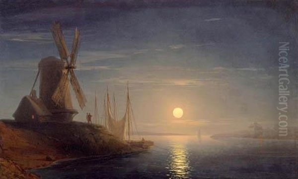 Moonlight Over The Dnepr - view 1