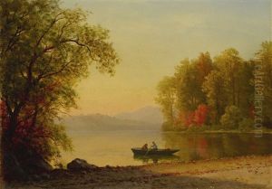 Autumn On The Lake by Albert Bierstadt