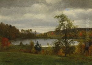 Landscape With Lake by Albert Bierstadt