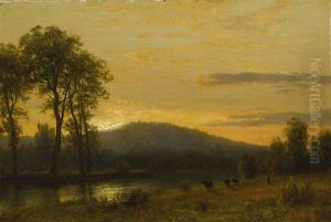 Sunset Near Conway, New Hampshire by Albert Bierstadt