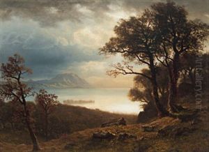 Clear Lake, California by Albert Bierstadt