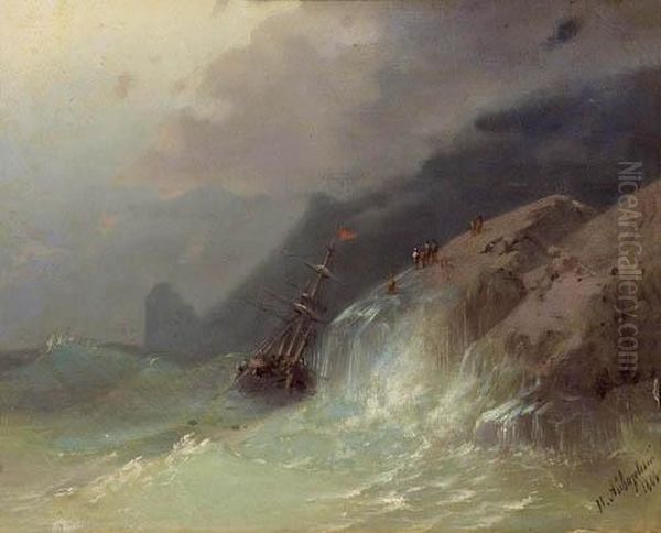 Shipwrecked On The Coast. - view 1