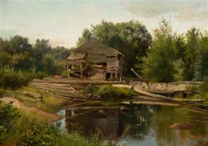 Old Mill by Albert Bierstadt