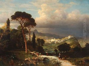 Italian Landscape After Storm