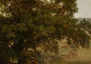 Indian Horse Race by Albert Bierstadt