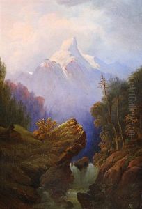 Blue Mountain Vista by Albert Bierstadt