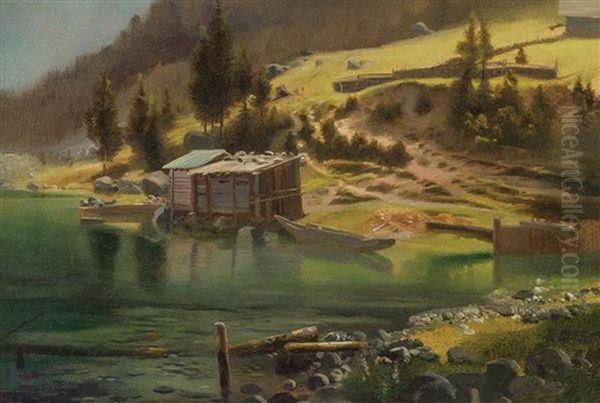 Fishing And Hunting Camp, Loring, Alaska C. 1889 - view 1