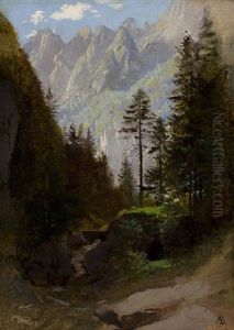 Mountain Vista by Albert Bierstadt