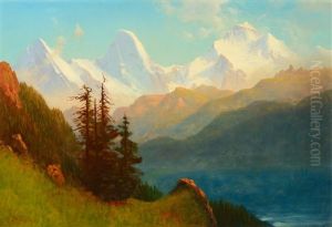 Splendor Of The Grand Tetons - Wyoming Territory by Albert Bierstadt