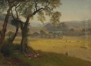 A Golden Summer Day Near Oakland by Albert Bierstadt