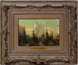 Cathedral Rock, Yosemite by Albert Bierstadt