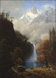 Lander's Peak, Wyoming by Albert Bierstadt