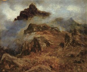 Rocky Mountains (study) by Albert Bierstadt