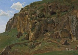 In The Alban Hills by Albert Bierstadt