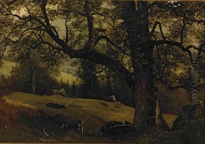 A Trail Through The Trees by Albert Bierstadt