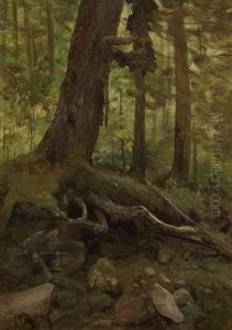 Hunter In The White Mountains Near Glen House by Albert Bierstadt