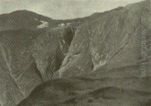 View Across A Deep Ravine by Albert Bierstadt
