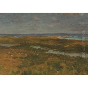Salt Marsh At Twilight by Albert Bierstadt
