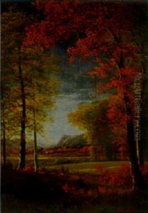 Autumn In America, Oneida County, New York by Albert Bierstadt