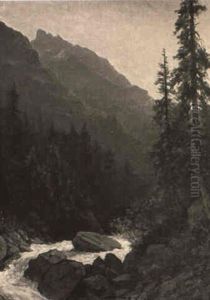 Rocky Mountain Stream by Albert Bierstadt